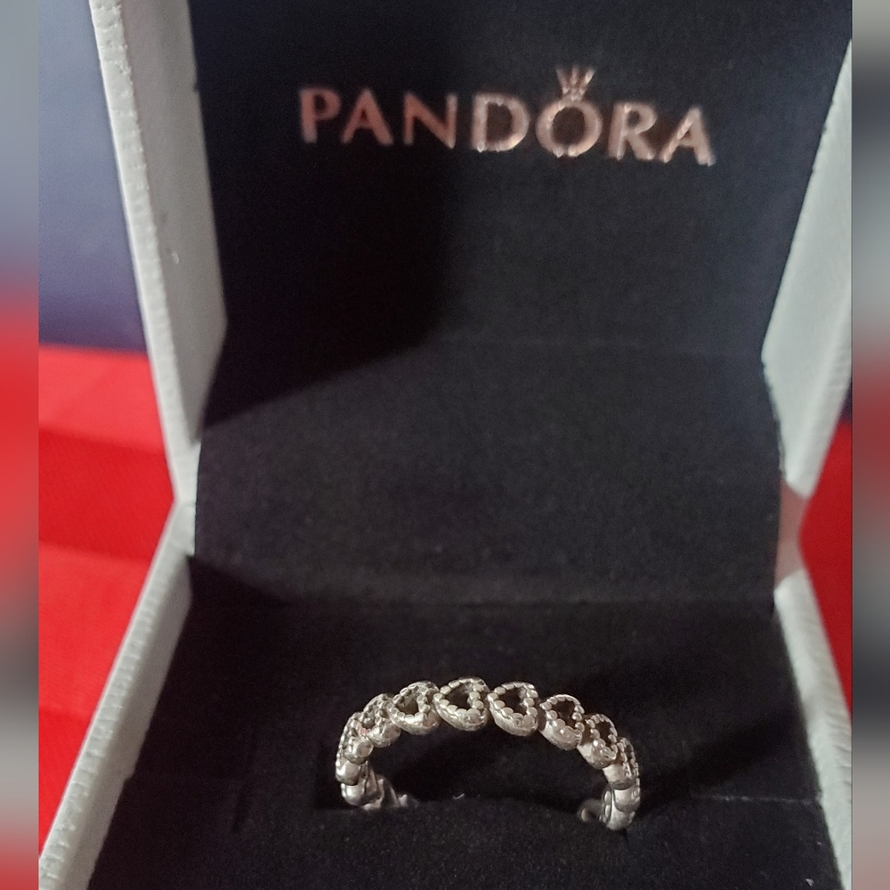 Pandora Band Of Hearts Ring.